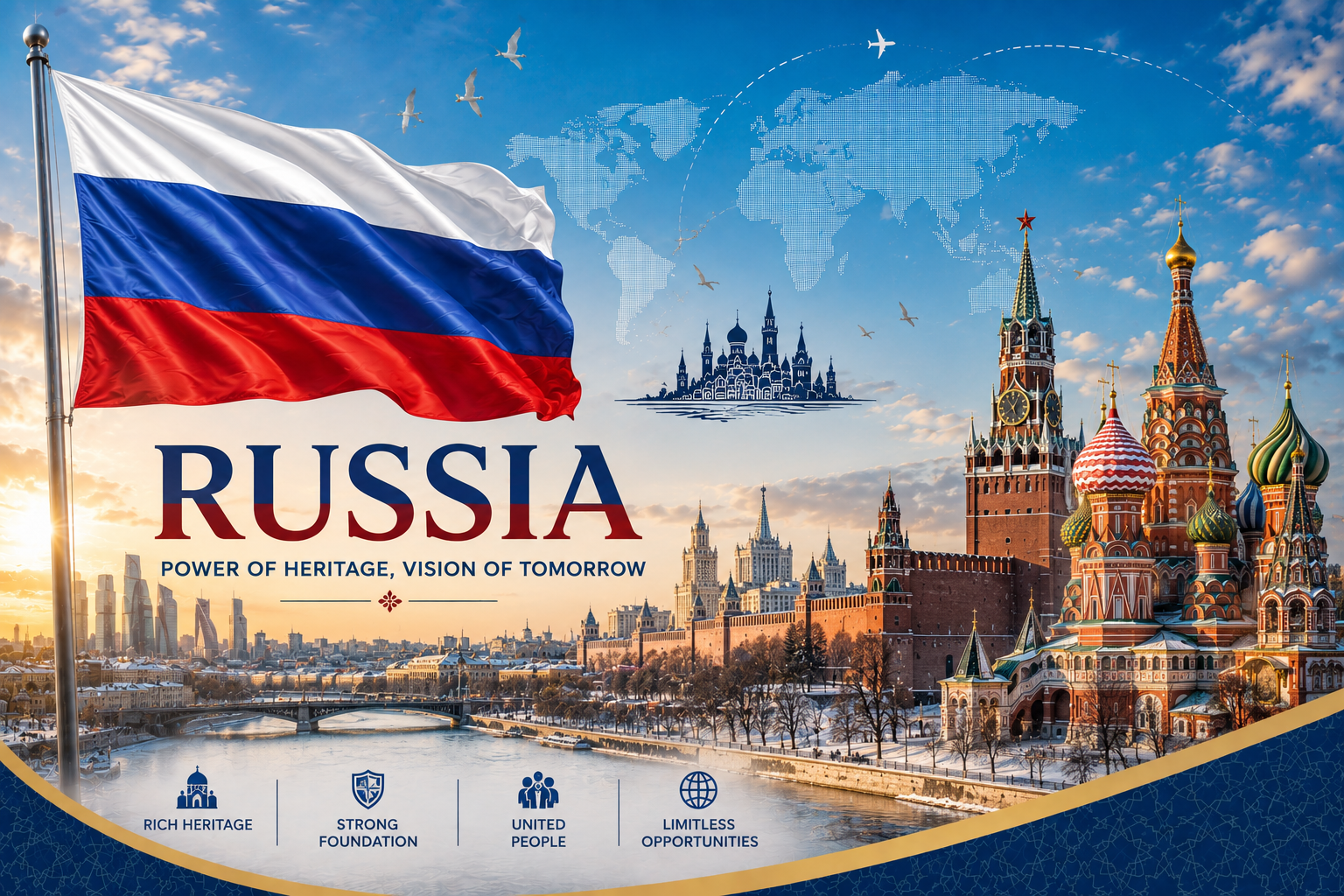Russia Flag
